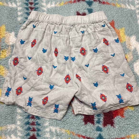 Johnny Was embroidered linen shorts - Picture 5 of 6